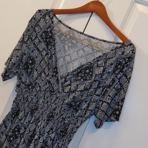 West Loop black print maxi dress